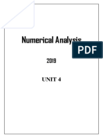 Numerical Analysis: Unit 4