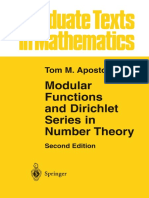 Modular Functions and Dirichlet Series in Number Theory (Apostol) PDF