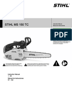 Stihl Ms 150 TC Owners Instruction Manual