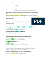 Ejercicios de Categorías Gramaticales