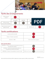 Tarifs CNAM 2018-2019