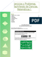 Ejercicios de Matemáticas de Primero de Bachillerato