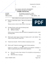 Advance Food Production Operations - II May 15