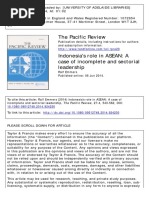  RE - Indonesia's Role in ASEAN-A Case of Incomplete and Sectorial Leadership