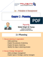 Chapter 2: Planning: Mohd Shah HJ Yunus