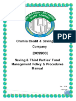 Saving & Third Party Fund Management Manual Final