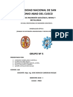 Resumen de Tésis en El Área de Minerslogía (Geología)