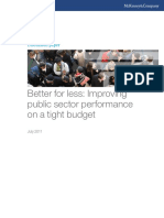 Better For Less Improving Public Sector Performance On A Tight Budget PDF