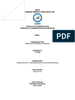 Planificacion y Organizacion de Nuevas Empresas