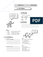 4to. Año - RV - SEM 5 - La Antonimia