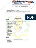 Formato de Examen General Primaria