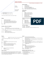 15-131: Great Practical Ideas For Computer Scientists Vim Cheat Sheet