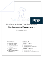 2018 BoS Trials Mathematics Extension 2