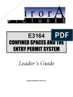 Confined Spaces and The Entry Permit System: Leader's Guide