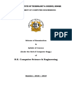 GSITS Indore Computer Engg Scheme Syllabus 2018-19