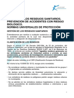 Tema 22 Gestión de Los Residuos Sanitarios