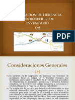 Aceptación de La Herencia Con Beneficio de Inventario