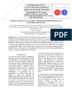 Maqueta para El Calculo Del Coeficiente de Transferencia de Calor Por Convección - Informe.