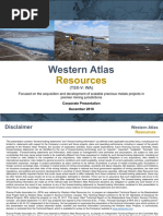 Western Atlas Resources December 2018 2