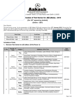 FTS JEE (Main & Advanced) 2019 - XII Studying - Final