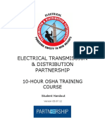 Electrical Transmission & Distribution Partnership: 10-Hour Osha Training Course