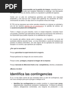 Pasos para Elavorar Un Plan de Contingencia y Una Auditoria Ambiental