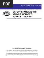 Safety Standard For Vehicle Mounted Forklift Trucks: ANSI/ITSDF B56.14-2015