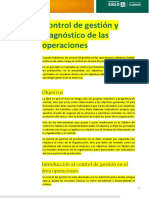 Control de Gestión y Diagnóstico de Las Operaciones: Objetivos