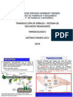 Farmacologia TRANSDUCCION DE SEÑALES - SISTEMA DE SEGUNDOS MENSAJEROS