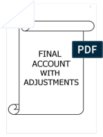 Final Account With Adjustments