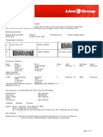 Lion Air Eticket Itinerary / Receipt: Rajak/Riyan MR