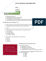 Bahasa Inggris UN SMP Prediksi 2019 P1