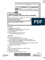 June 2010 MS - Unit 1 Edexcel Biology A-Level