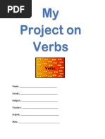 My Project On Verbs: Name