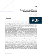 Crystal Habit Modification Using Habit Modifiers: Satyawati S. Joshi