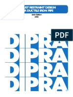 Design Thrust Restraint For IRON PIPE LINES