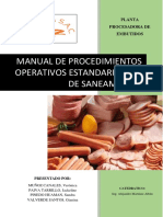 Manual de Procedimientos Operativos Estandarizados de Saneamiento