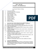 Csir - Ugc Net Syllabus - Life Sciences (LS) : 1. Molecules and Their Interaction Relavent To Biology