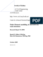 School of Civil Engineering Sydney NSW 2006 Australia: Finite Element Modelling of Steel Drive-In Rack Structures