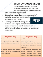 Classification of Crude Drugs