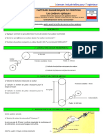 Capteurs Numeriques de Position Les Codeurs Optiques: Entraînement Avec Correction