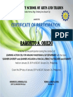 LAC Certificate 2019