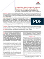 Relationship of National Institutes of Health Stroke Scale To 30-Day Mortality in Medicare Beneficiaries With Acute Ischemic Stroke