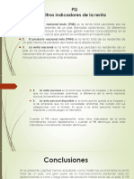 PSI Otros Indicadores de La Renta: 1. El Producto Nacional Bruto (PNB) Es La Renta Total Percibida Por Los