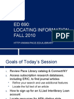 ED 690: Locating Information FALL 2010