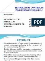 Automatic Temperature Control in Furnace Using PLC