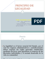 El Principio de Legalidad