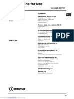 Indesit Washing Machine Manual