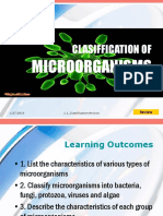 Microorganisms: Clasiffication of