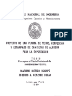 Proyecto Planta de Tejido y Confección